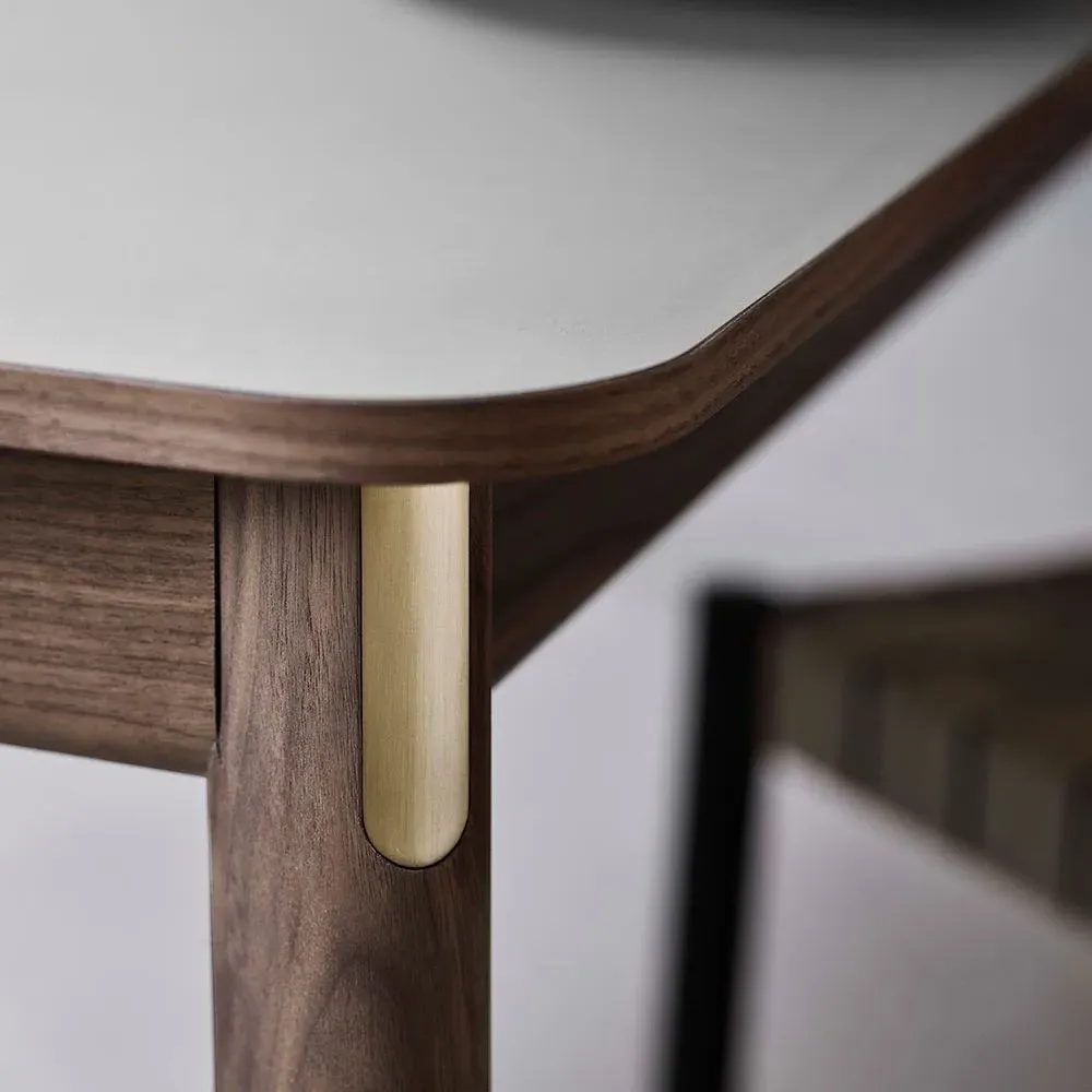 HW1 & HW2 Patch Large Extendable Dining Table - Grey, Smoked Oak