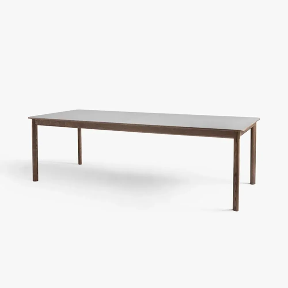 HW1 & HW2 Patch Large Extendable Dining Table - Grey, Smoked Oak