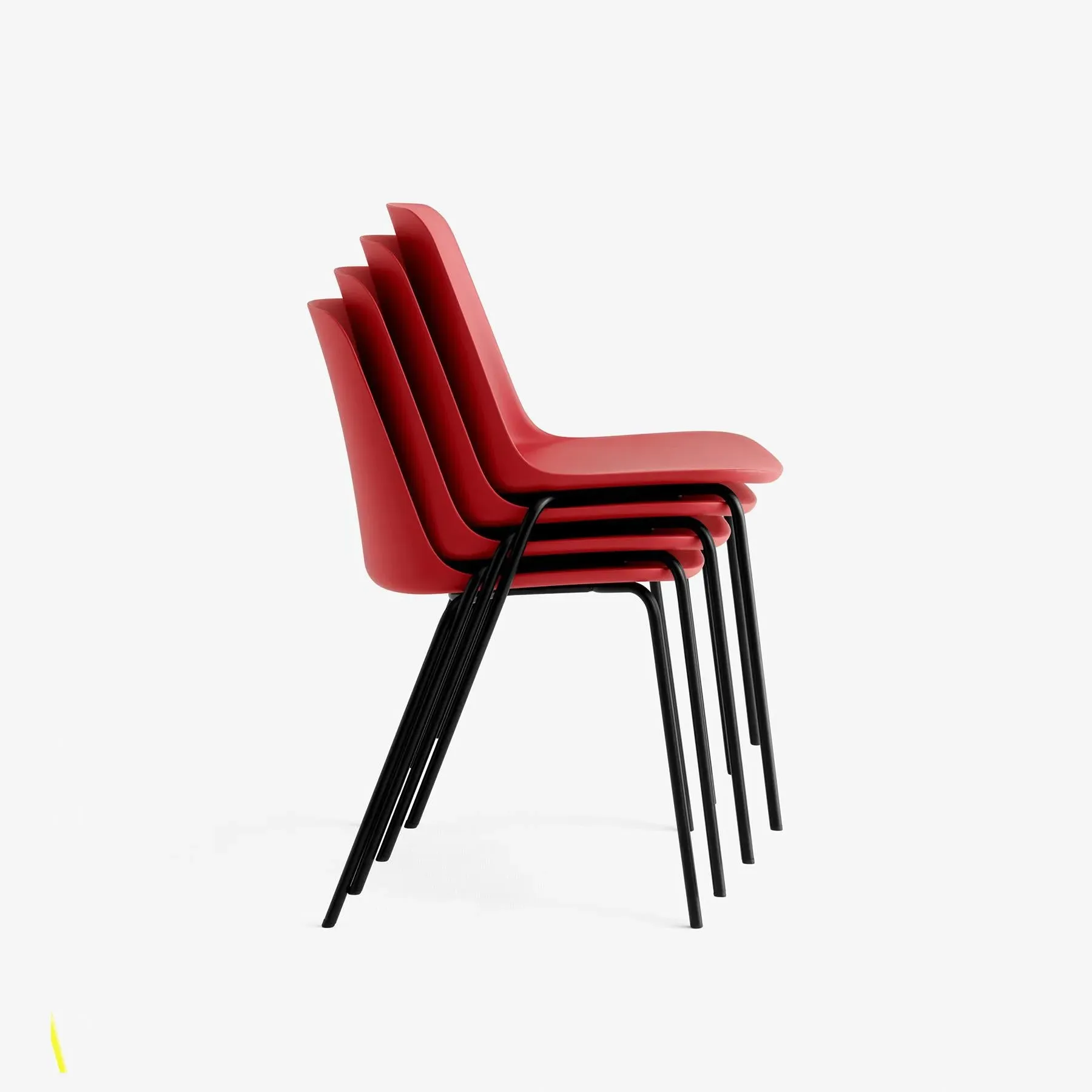 HW65 Rely Office Chair - Vermillion, Recycled Plastic