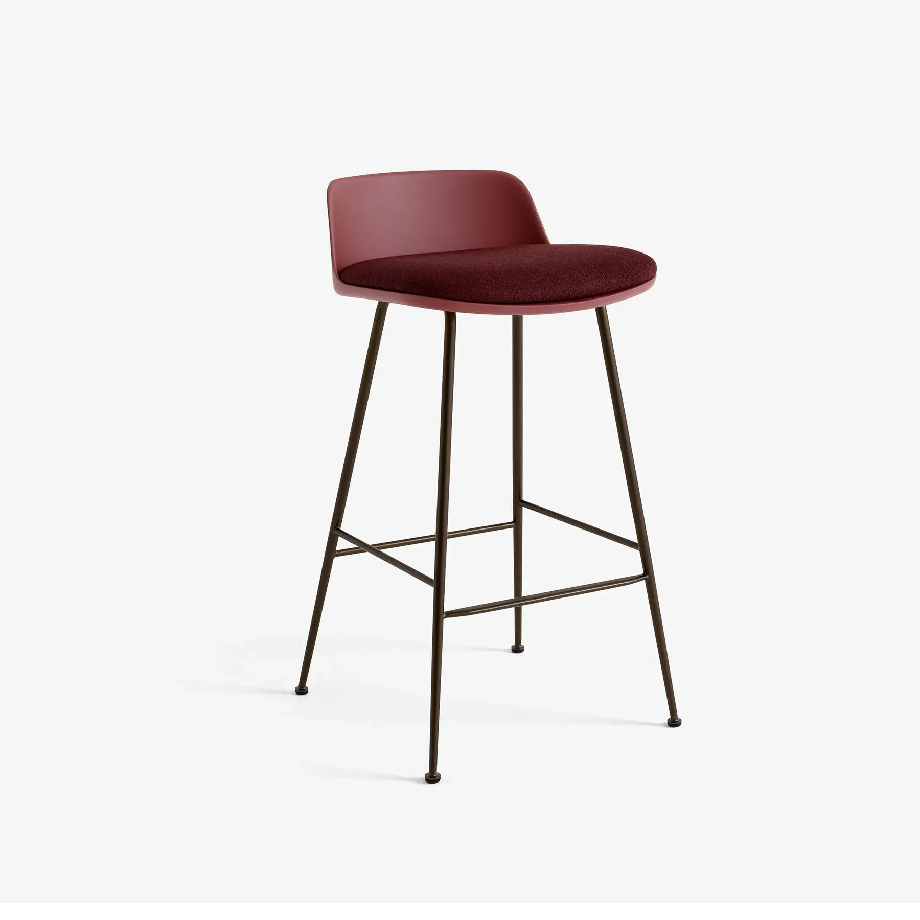 HW82 & HW87 Rely Bar Stool - Red Brown