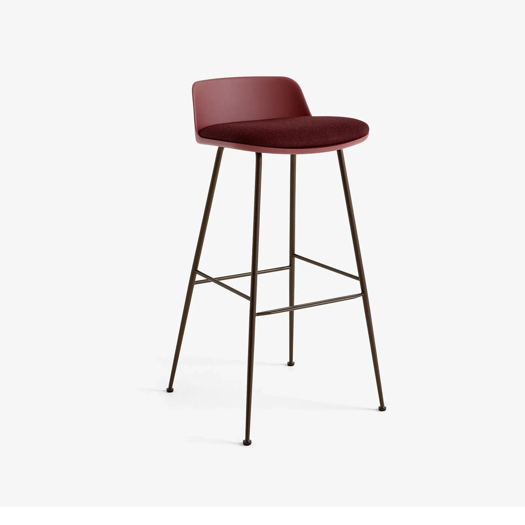 HW82 & HW87 Rely Bar Stool - Red Brown