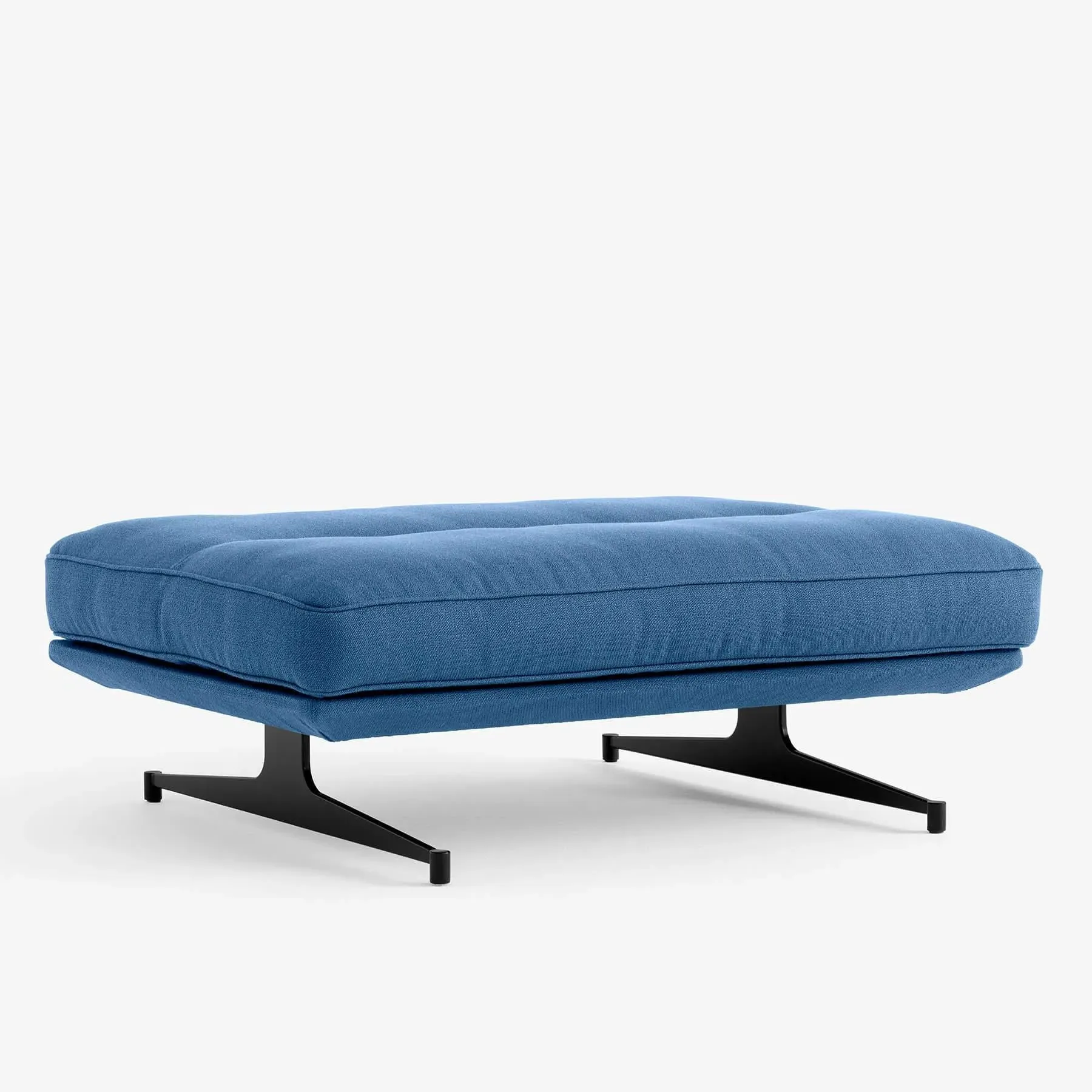 Inland Pouf with Steel Base - Clay, Fabric