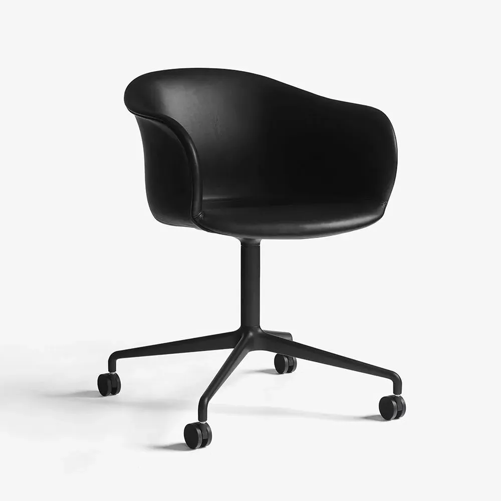 JH37 Elefy Swivel Office Chair with Castors - Silk, Black image