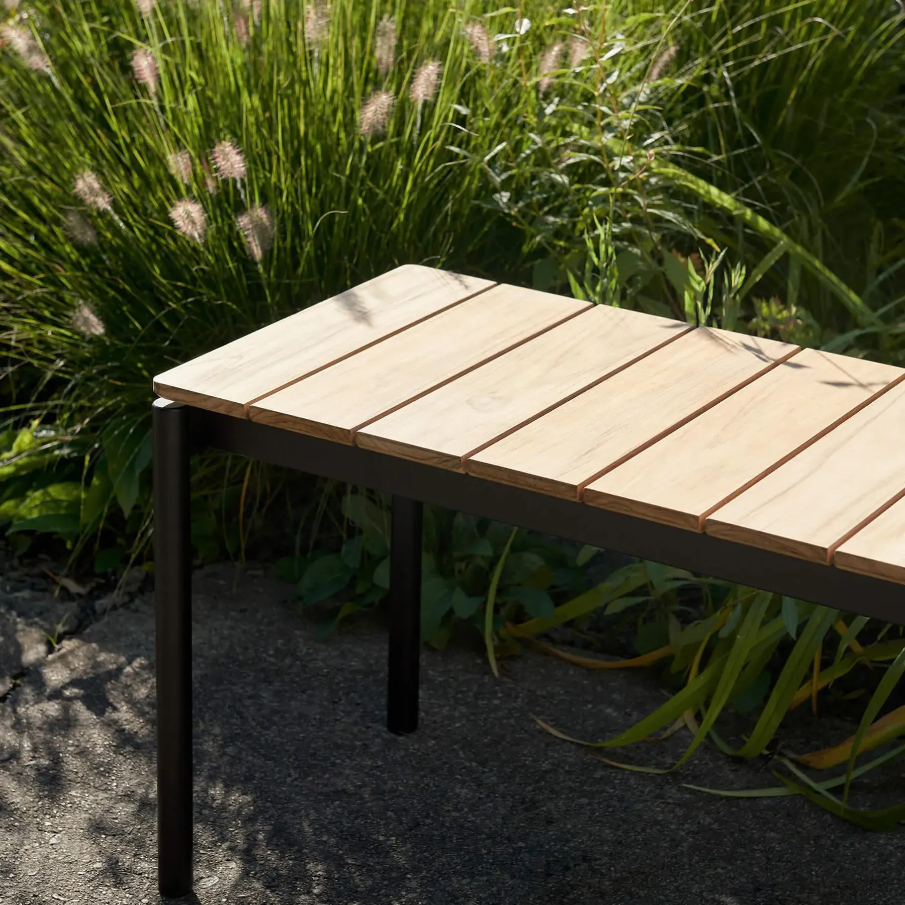 Large Garden Bench with Cushion - Bronze Green