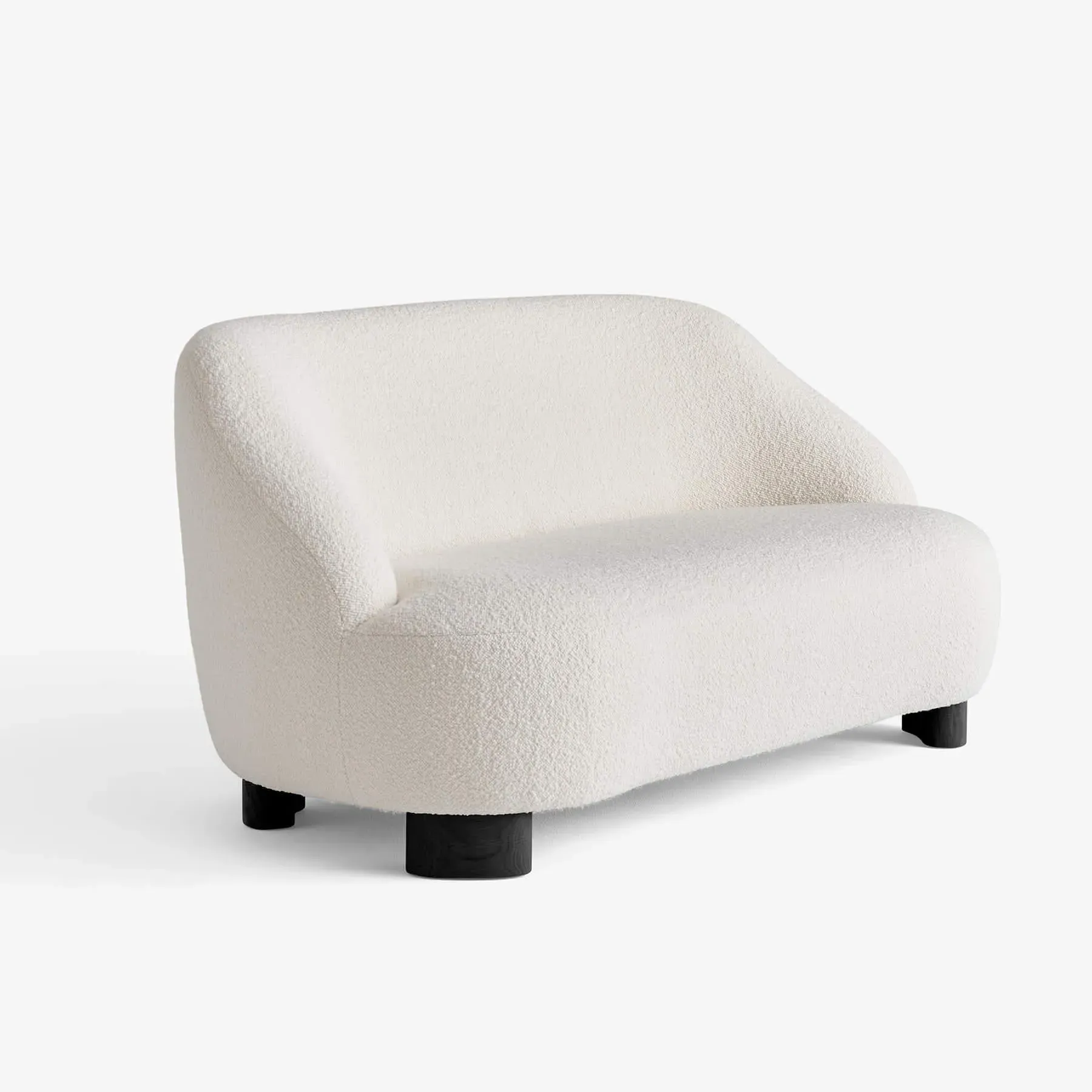 LC3 Margas 2-Seater Sofa - Gentle 133, Black Lacquered Oak