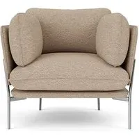 LN1 Cloud Lounge Chair - Karakorum 003, Chrome