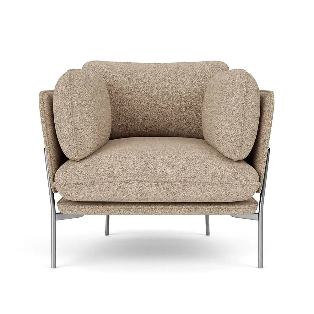 LN1 Cloud Lounge Chair - Karakorum 003, Chrome