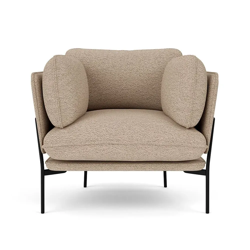 LN1 Cloud Lounge Chair - Re-Wool 108, Chrome