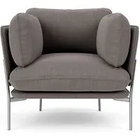 LN1 Cloud Lounge Chair - Re-Wool 108, Chrome