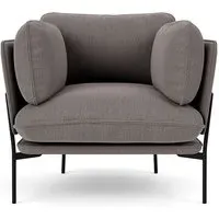 LN1 Cloud Lounge Chair - Re-Wool 108, Warm Black