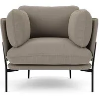 LN1 Cloud Lounge Chair - Re-Wool 128, Warm Black