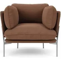 LN1 Cloud Lounge Chair - Re-Wool 378, Chrome