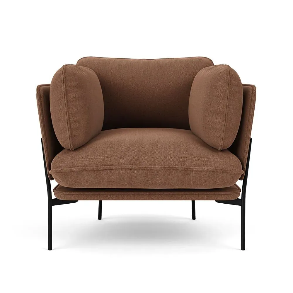 LN1 Cloud Lounge Chair - Re-Wool 378, Warm Black