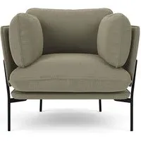 LN1 Cloud Lounge Chair - Re-Wool 408, Warm Black