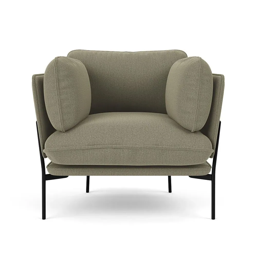 LN1 Cloud Lounge Chair - Re-Wool 408, Warm Black