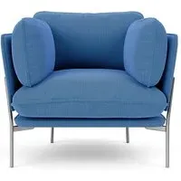 LN1 Cloud Lounge Chair - Re-Wool 758, Chrome