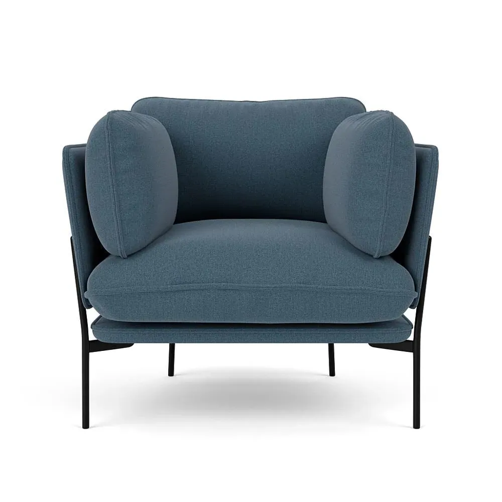 LN1 Cloud Lounge Chair - Re-Wool 768, Warm Black