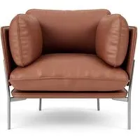 LN1 Cloud Lounge Chair - Silk 0250, Chrome