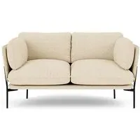 LN2 Cloud 2-Seater Sofa - Karakorum 001, Warm Black