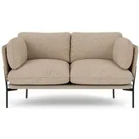 LN2 Cloud 2-Seater Sofa - Karakorum 003, Warm Black