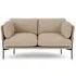 LN2 Cloud 2-Seater Sofa - Karakorum 003, Warm Black