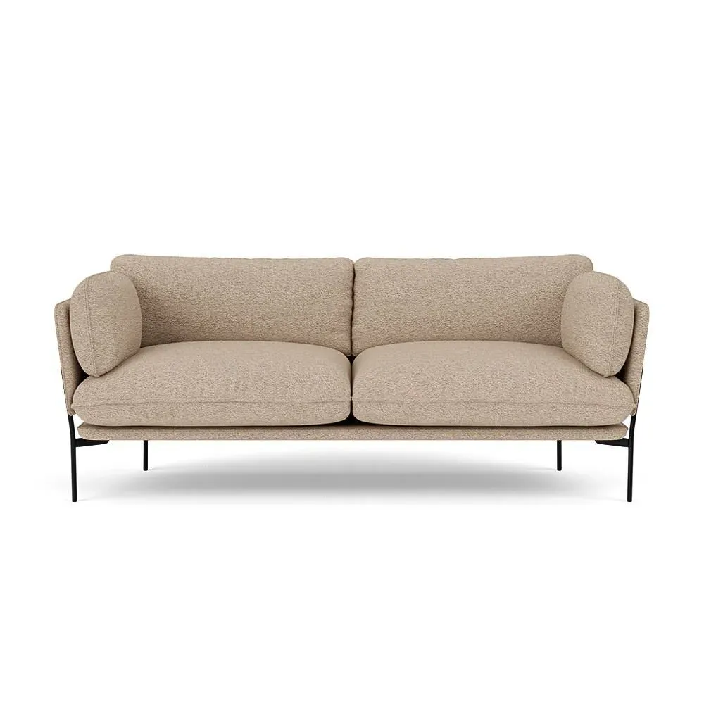 LN3.2 Cloud 3-Seater Sofa - Karakorum 003, Warm Black