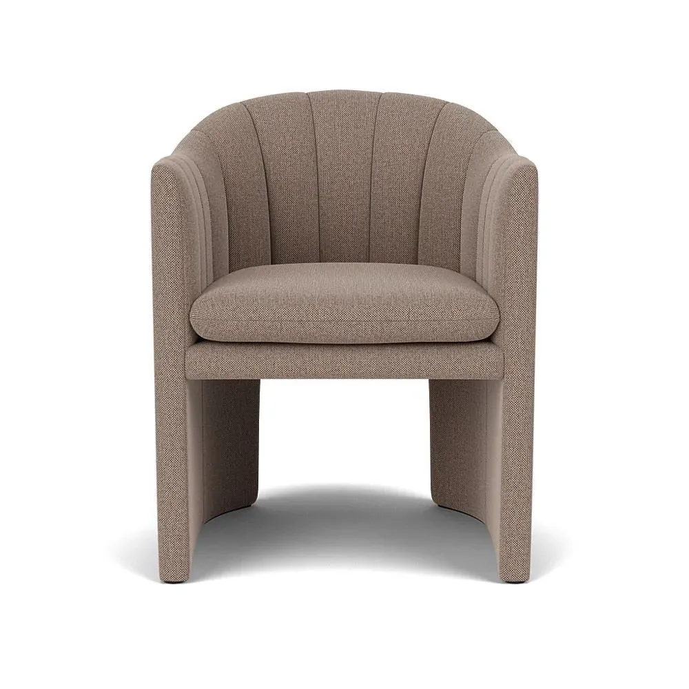 Loafer Dining Chair with Quilting - Re-Wool 628
