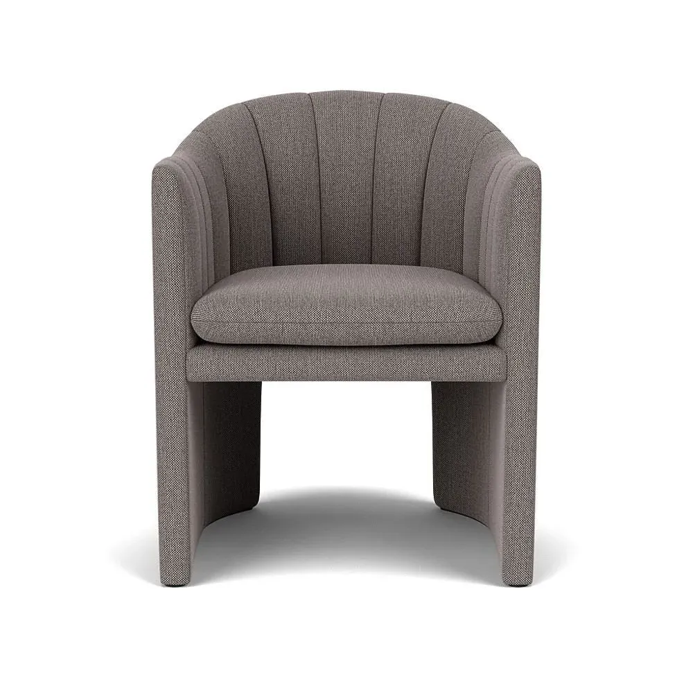 Loafer Dining Chair with Quilting - Re-Wool 658