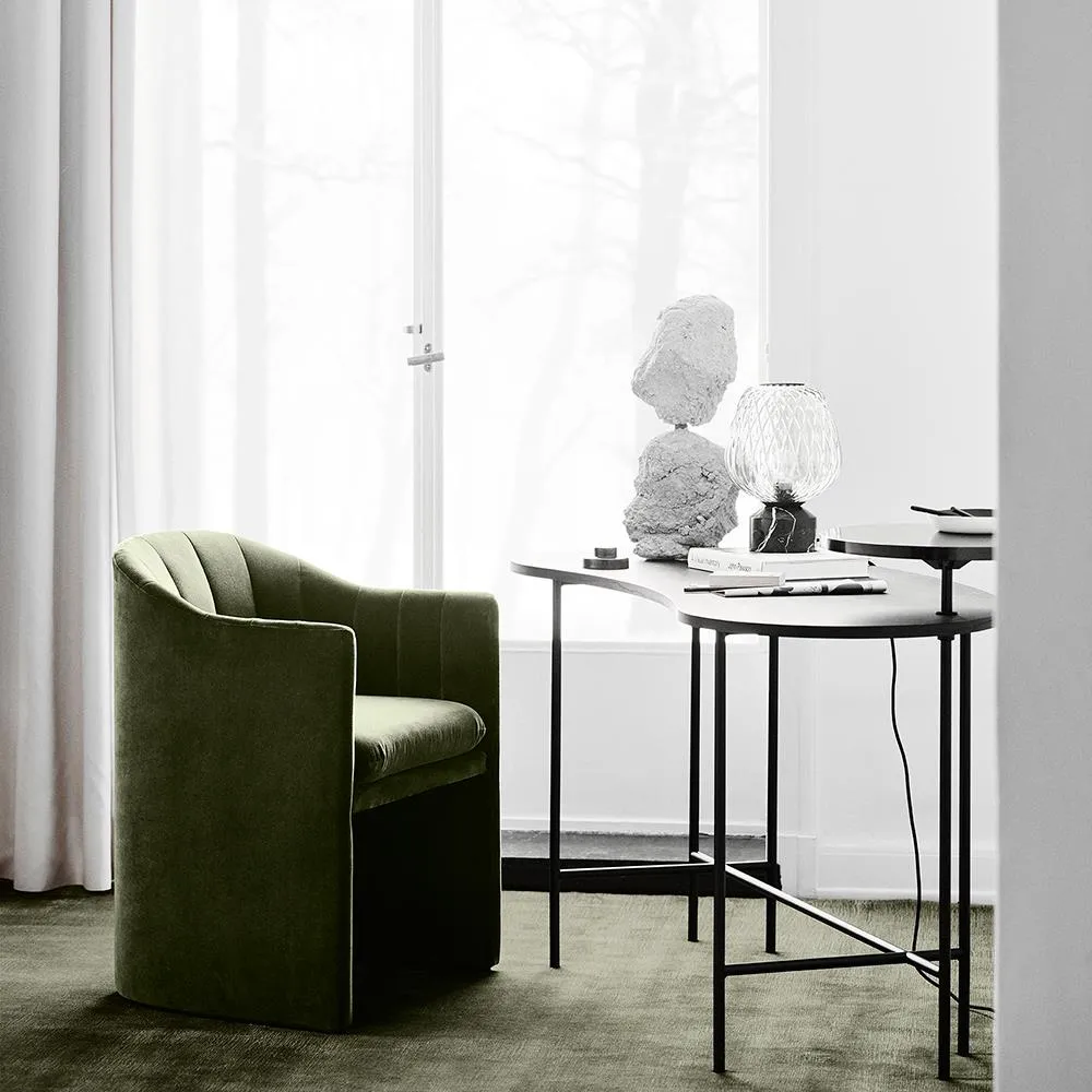 Loafer Dining Chair with Quilting - Re-Wool 658