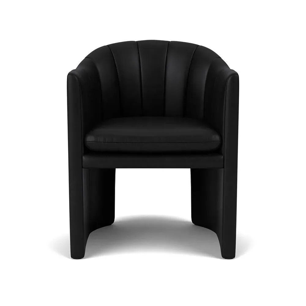 Loafer Dining Chair with Quilting - Upholstered