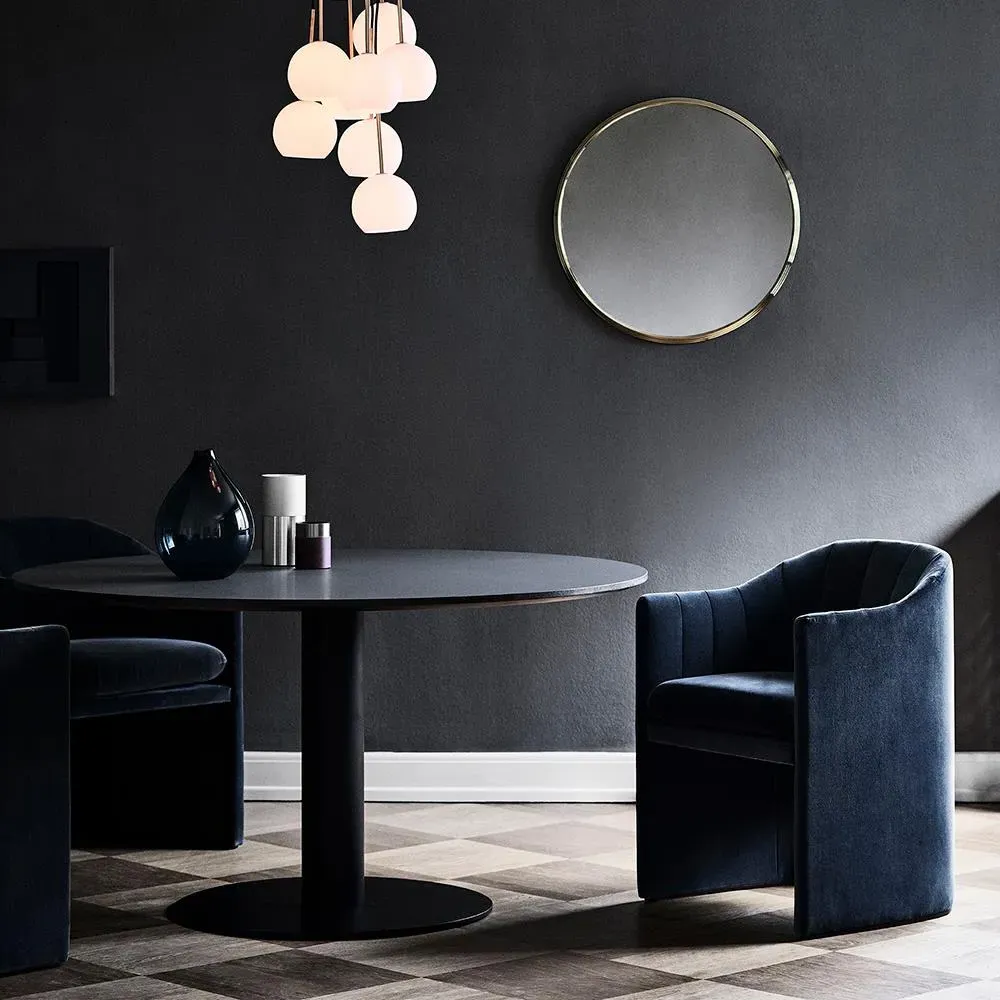 Loafer Dining Chair with Quilting - Upholstered