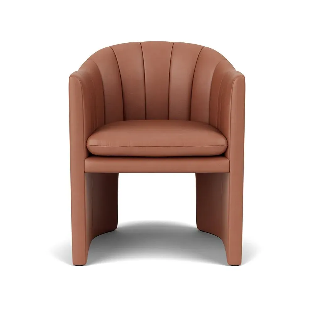 Loafer Dining Chair with Quilting - Upholstered