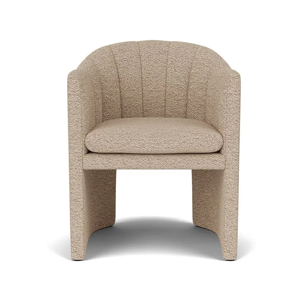 Loafer Dining Chair with Quilting - Upholstered