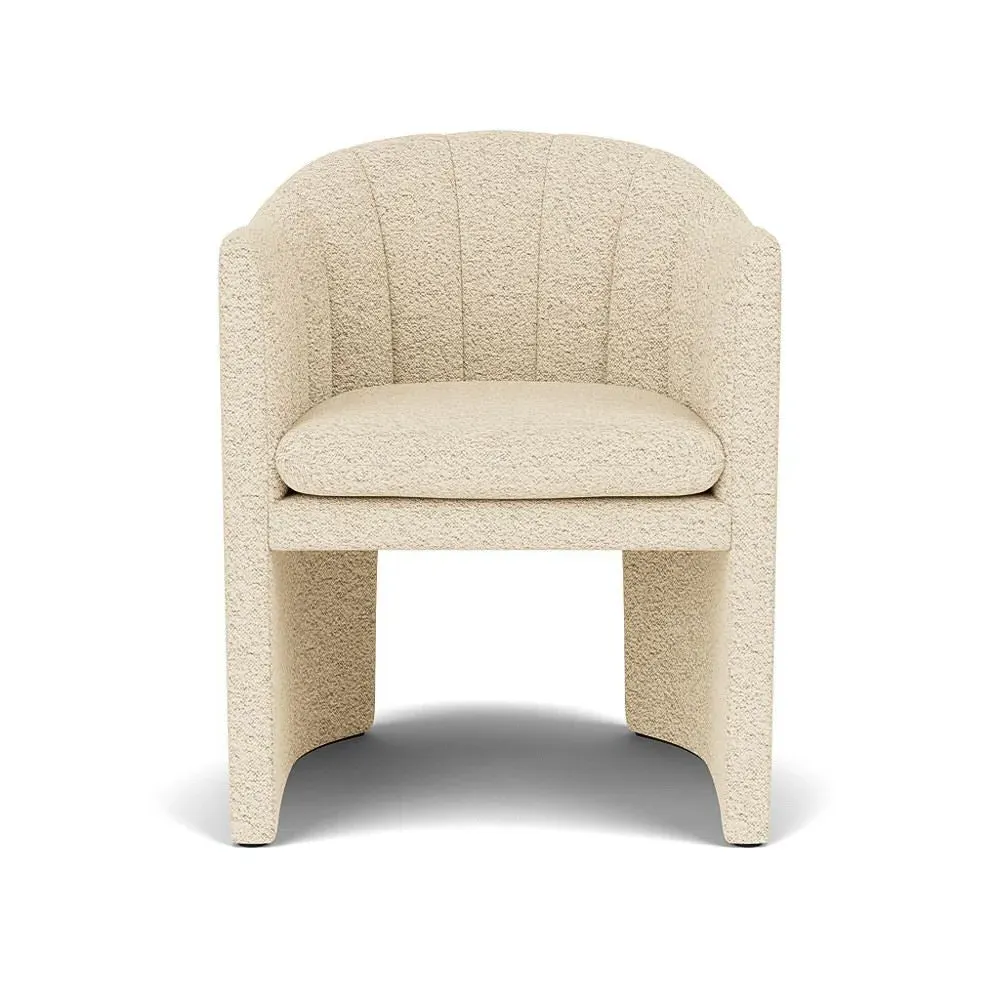 Loafer Dining Chair with Quilting - Upholstered image