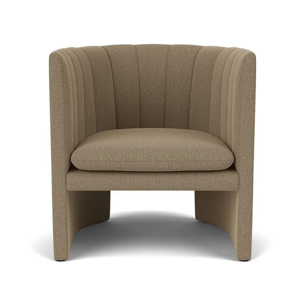 Loafer Lounge Chair with Quilting - Re-Wool