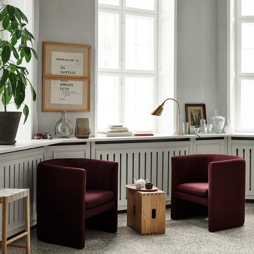 Loafer Lounge Chair with Quilting - Re-Wool