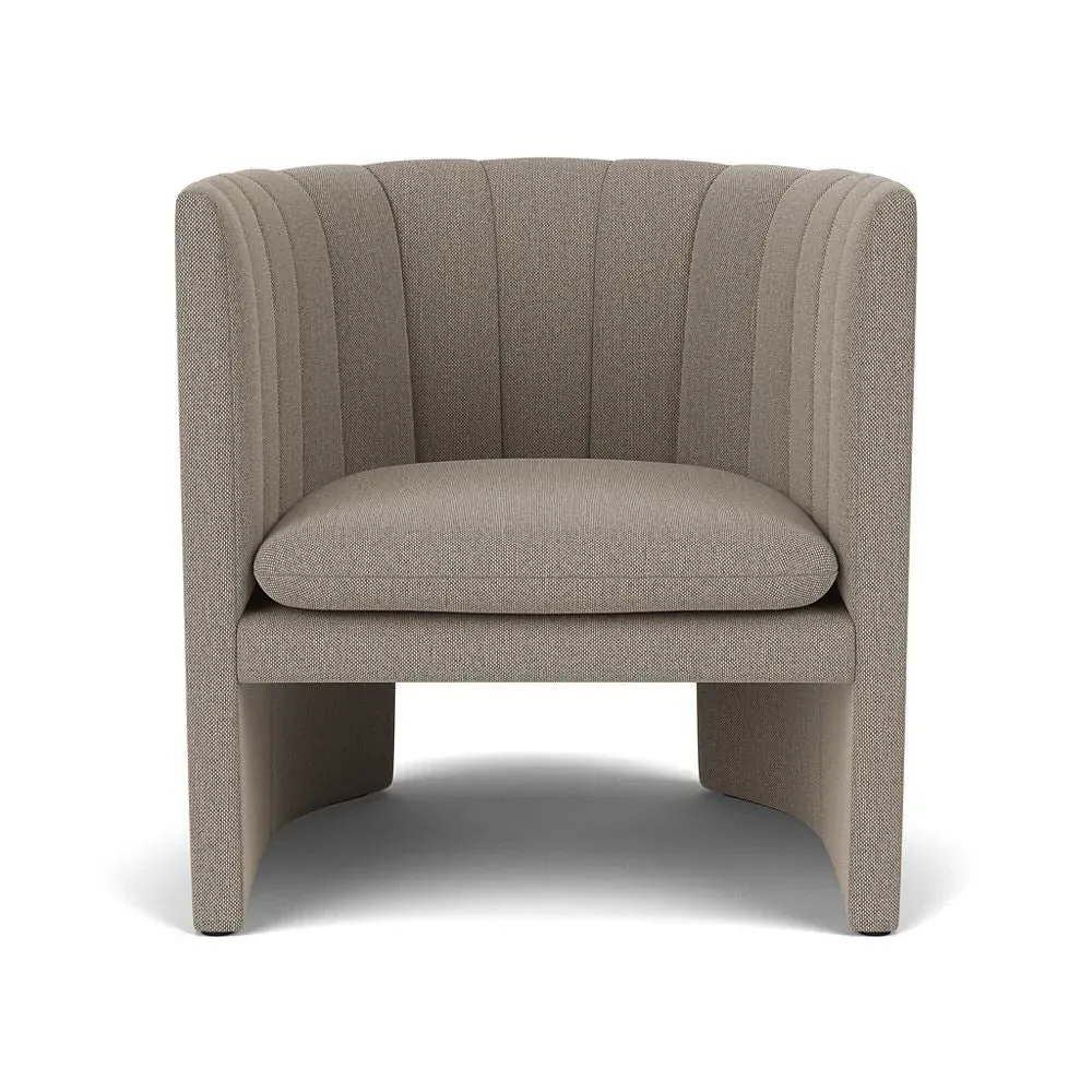 Loafer Lounge Chair with Quilting - Re-Wool