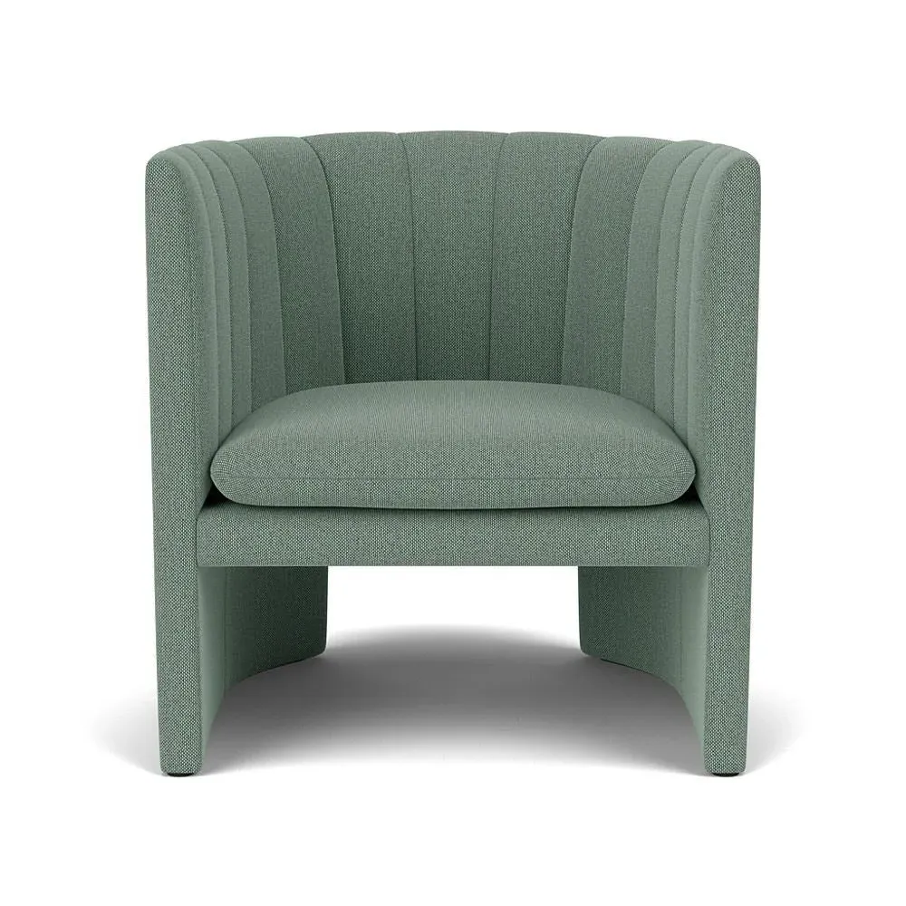 Loafer Lounge Chair with Quilting - Re-Wool