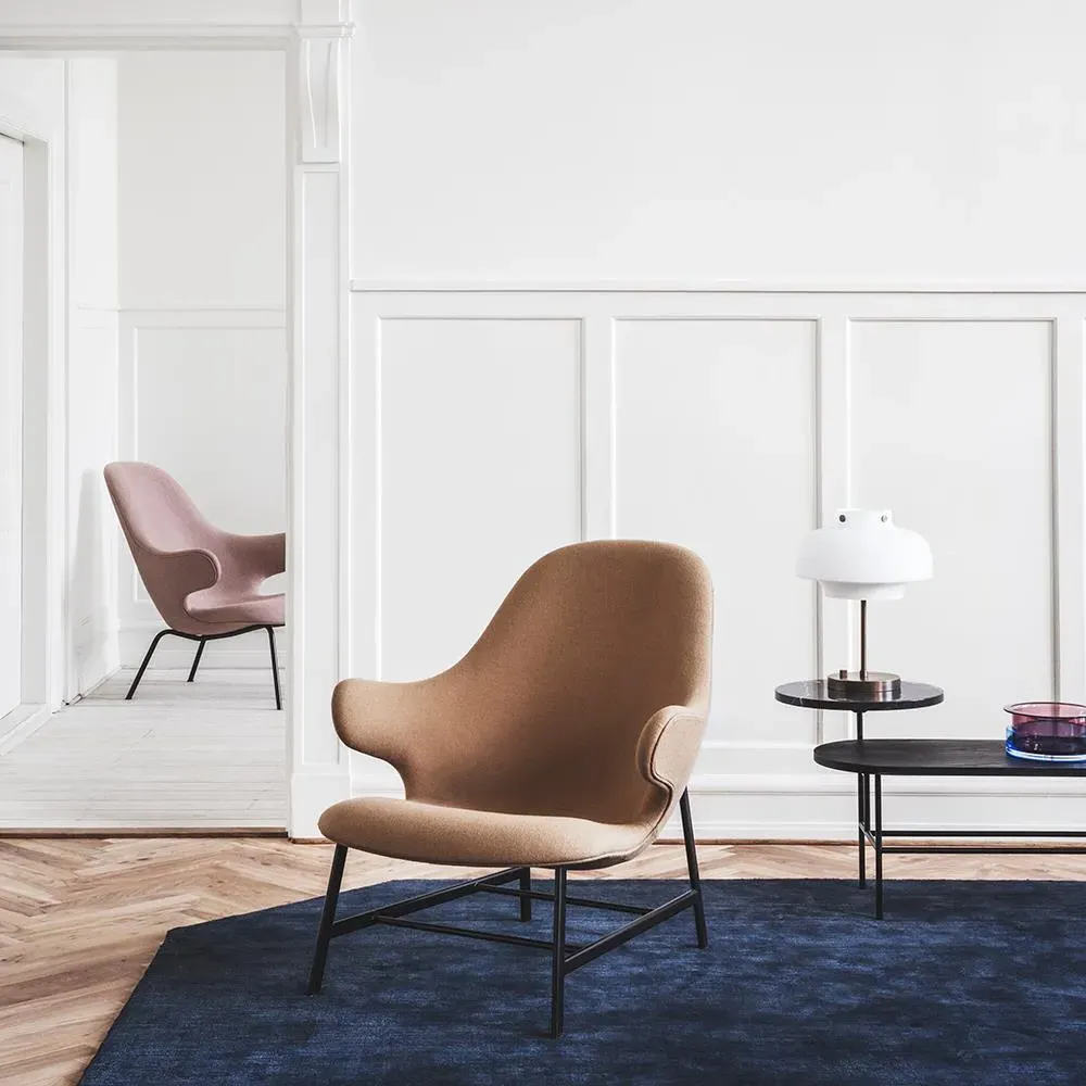 Lounge Chair with Tube Base - Re-Wool