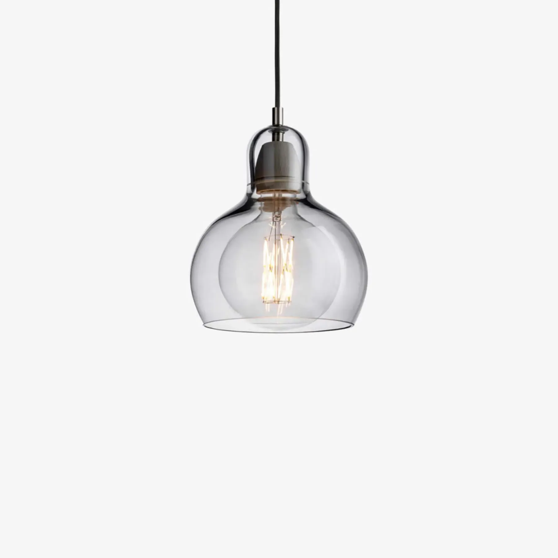 Mega Bulb Pendant Light - Silver, Glass