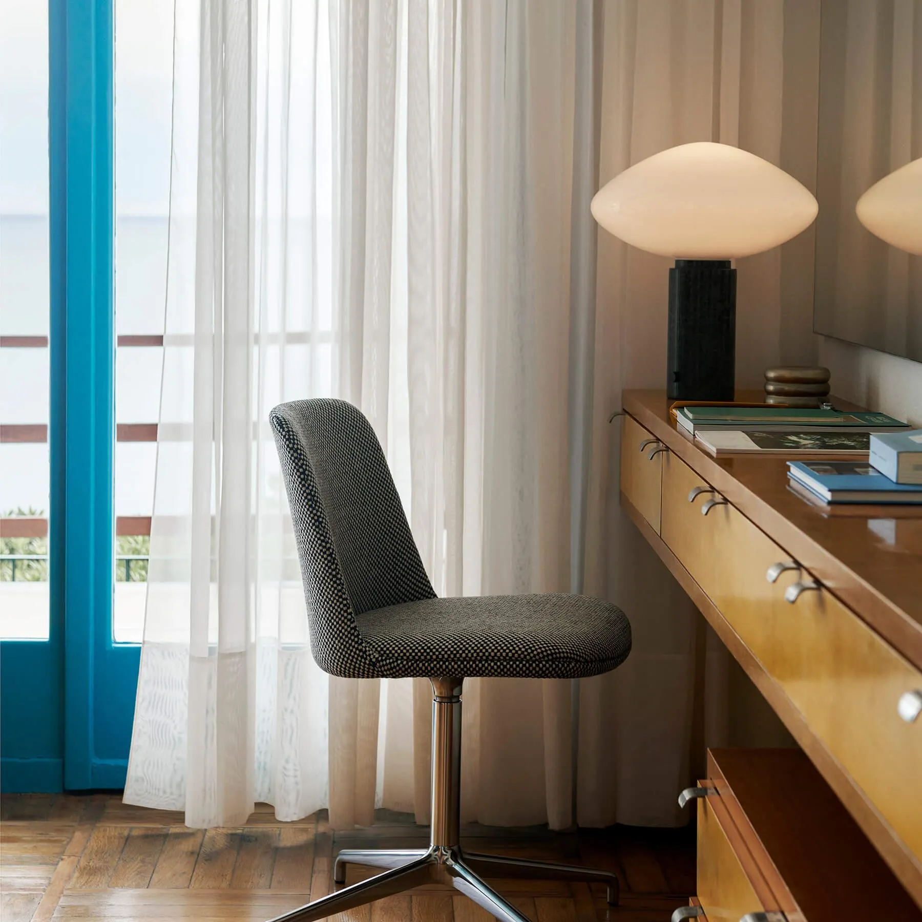 Mist Table Lamp - Opal Glass, Marble