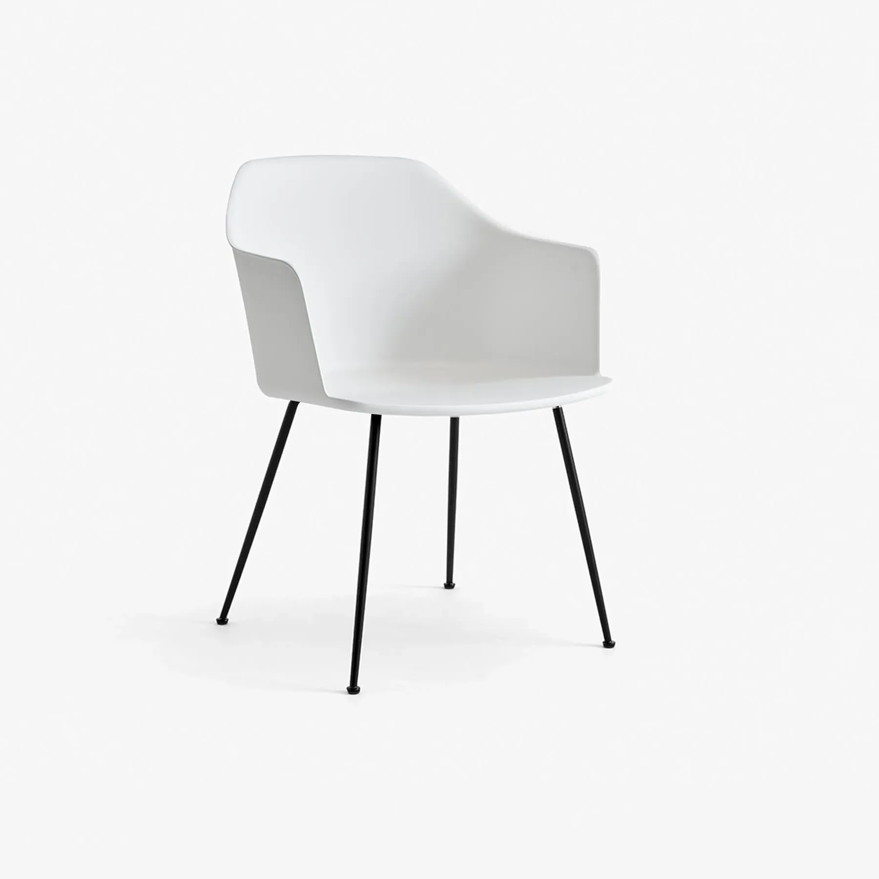 Office Chair with Back Support - Black, Plastic