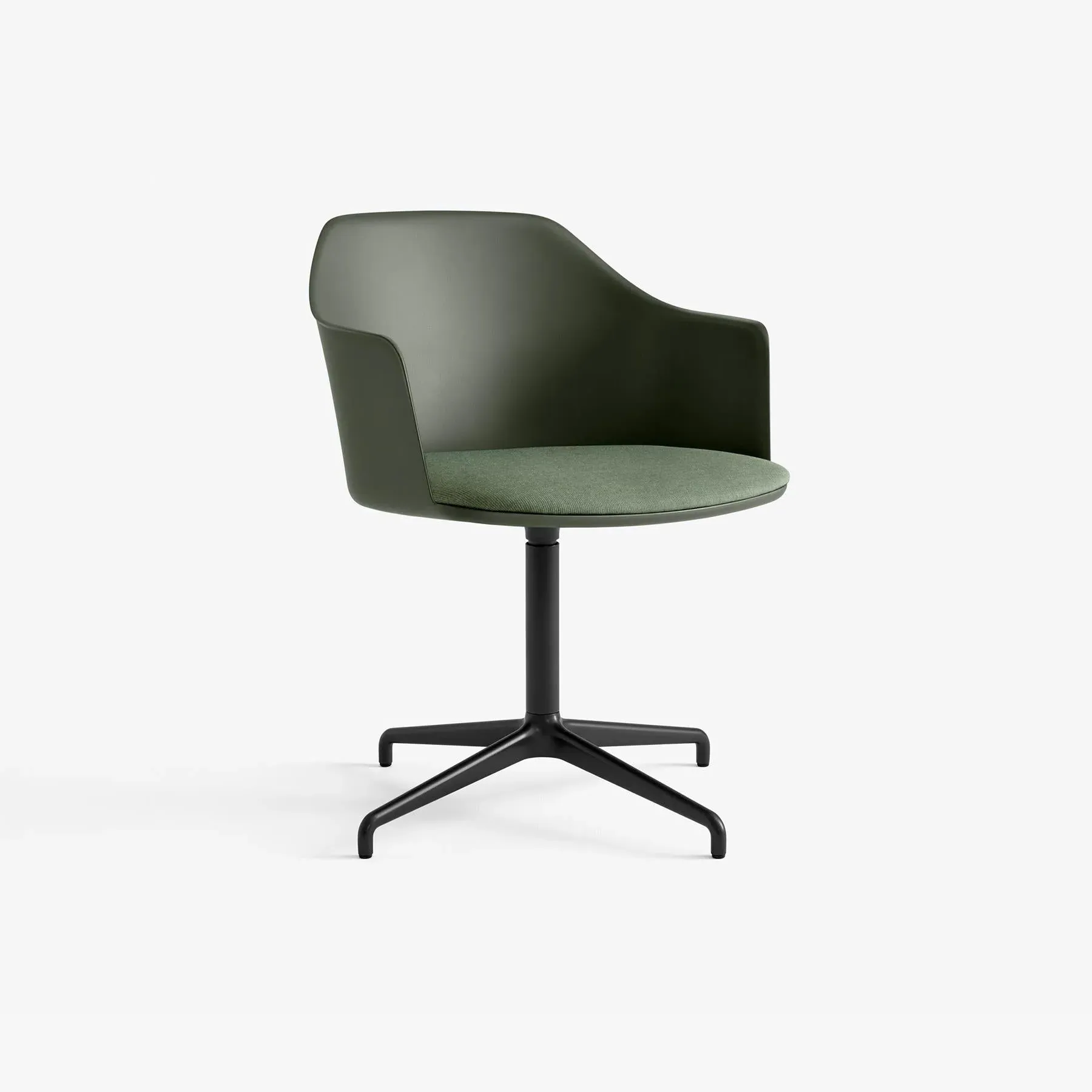 Office Chair with Cushion - Beige, Aluminium