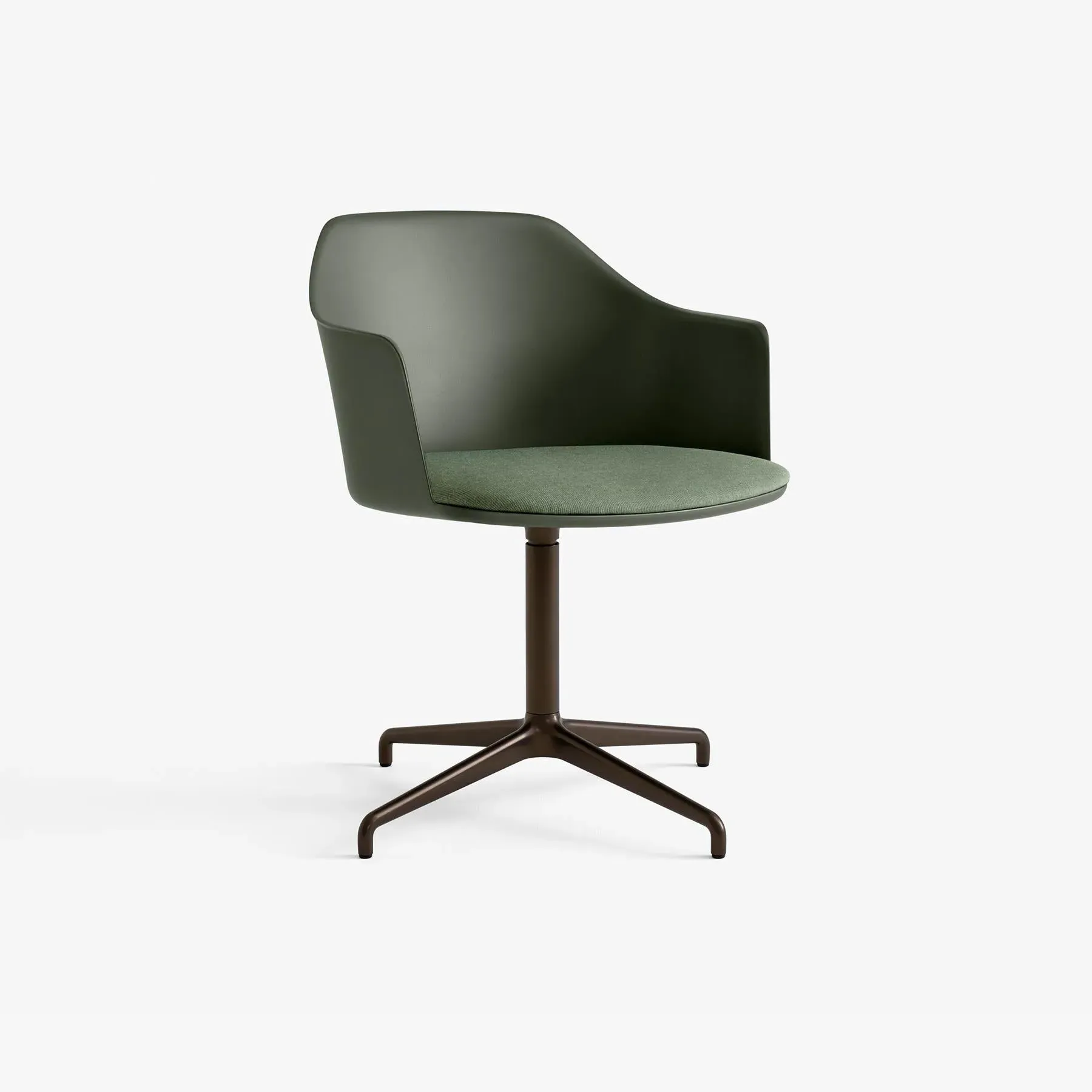 Office Chair with Cushion - Green, Canvas