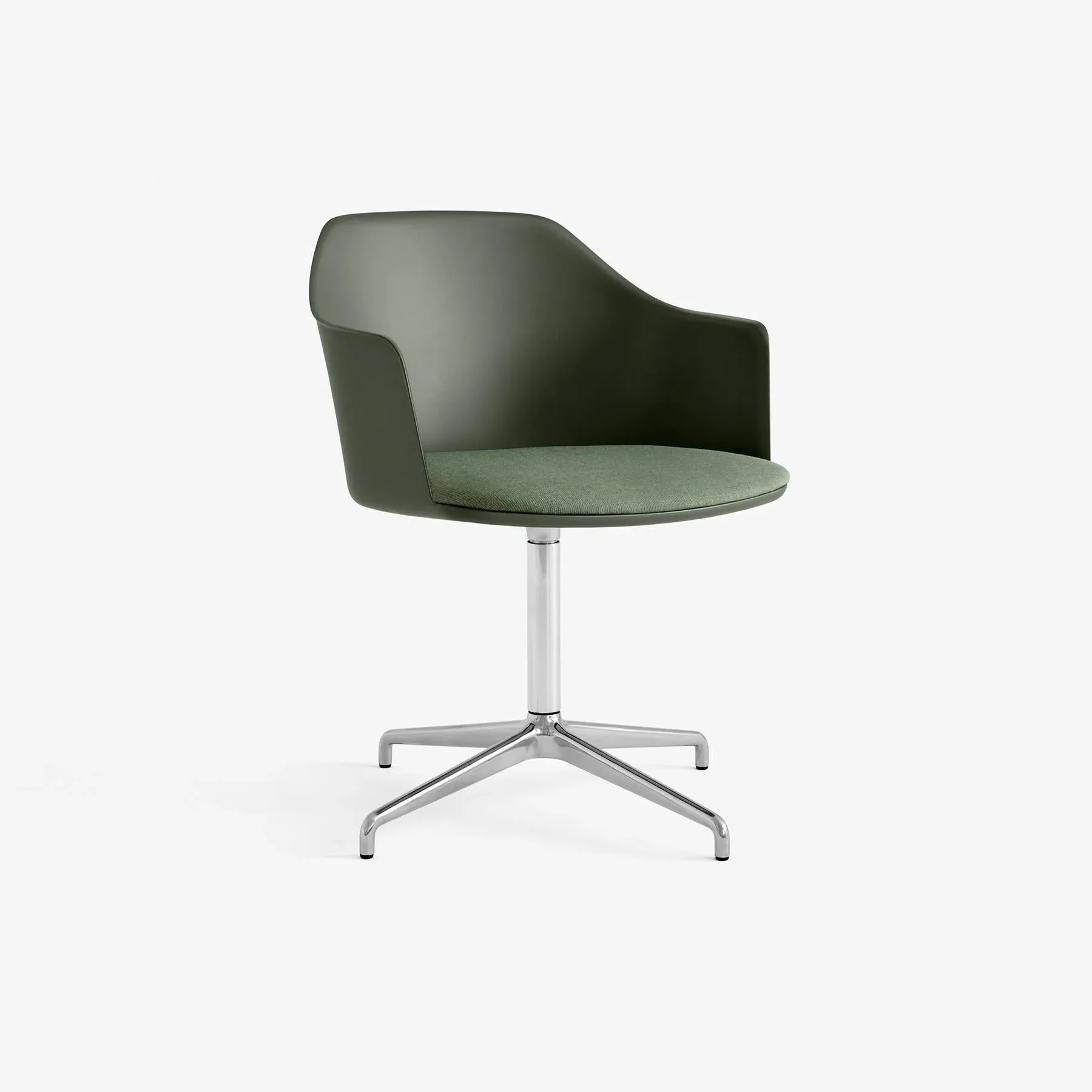 Office Chair with Cushion - Green, Canvas image