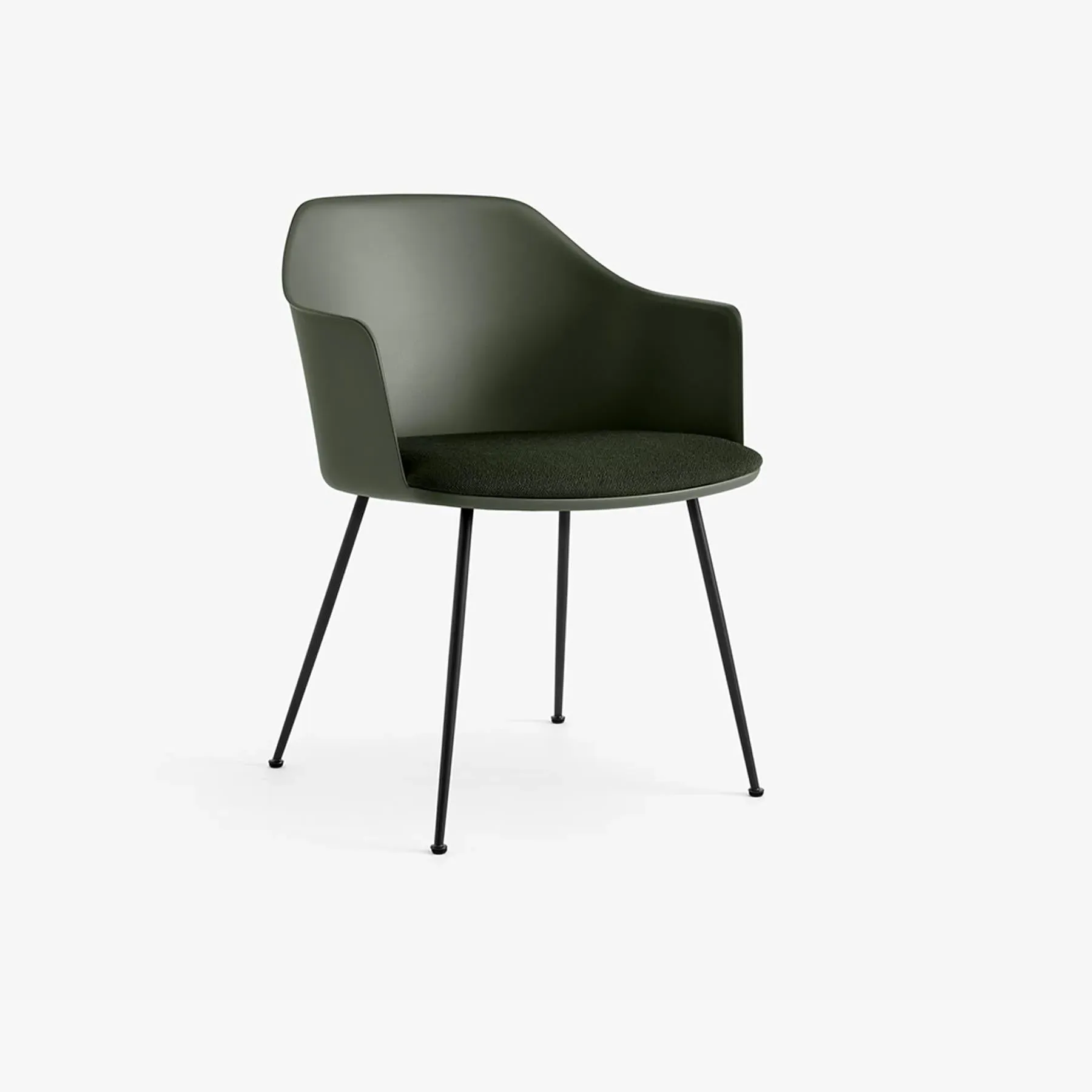 Office Chair with Foam Cushion - Green, Fabric