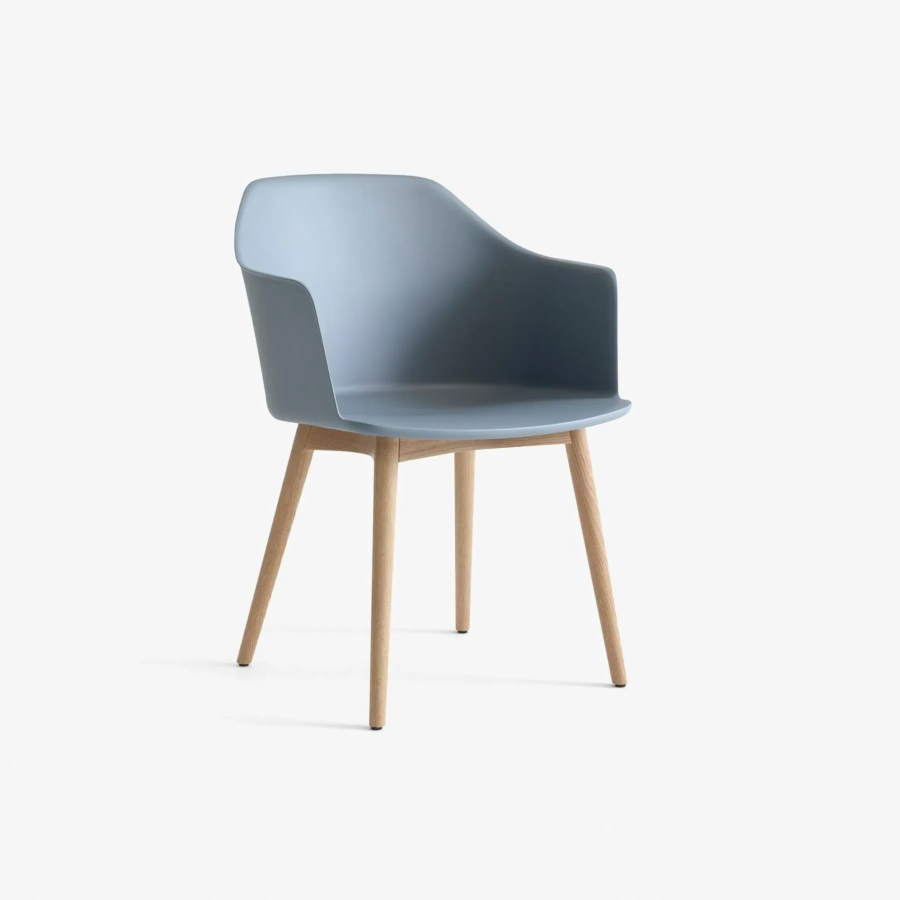 Office Chair with Wooden Legs - Brown, Walnut