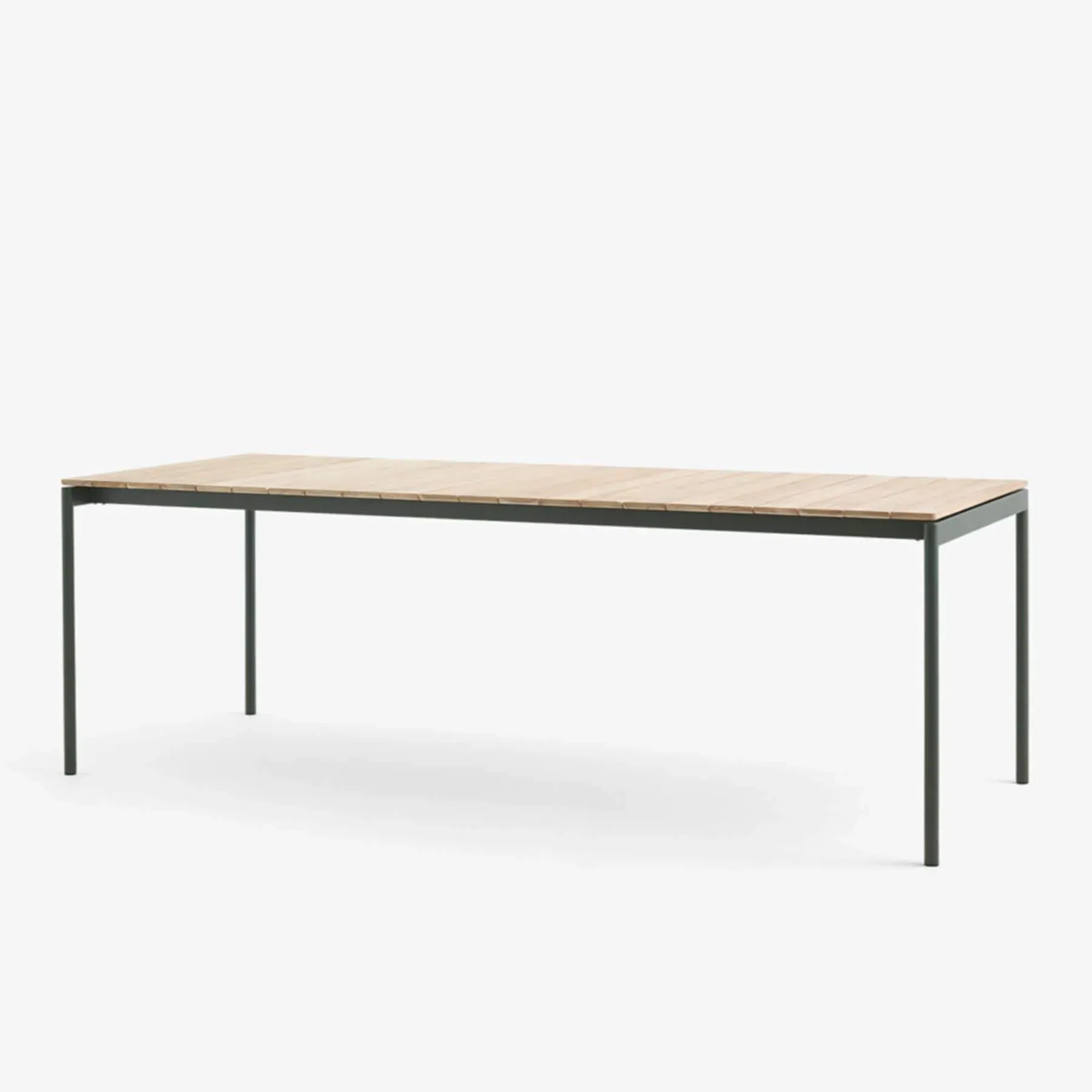 Outdoor Dining Table - Bronze Green, Teak