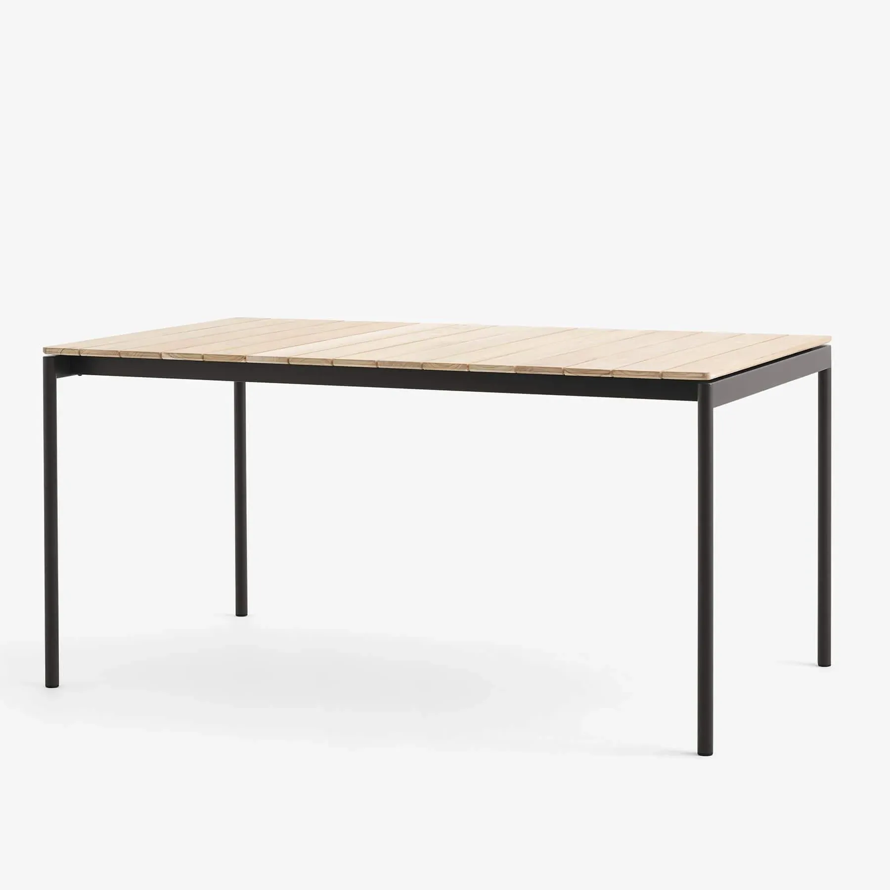 Outdoor Dining Table - Warm Black, Teak