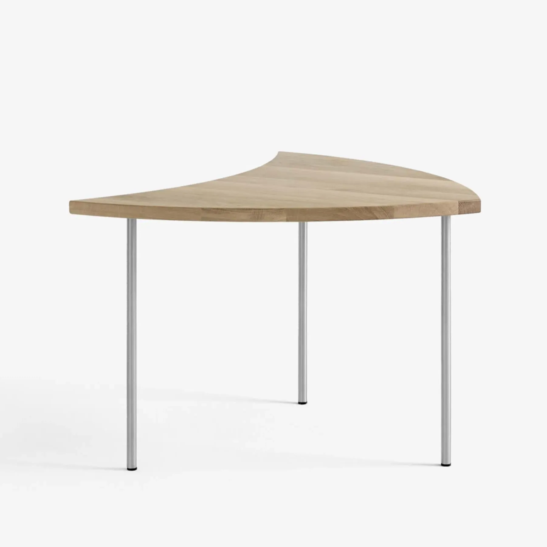 Pinwheel Coffee Table - Oak, Stainless Steel image